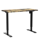 FLEXISPOT Electric Height Adjustable Standing Desk, 48 x 24 Inches, Black Frame/Rustic (EC1 Classic 48, Rustic 2 Packages) FLEXISPOT