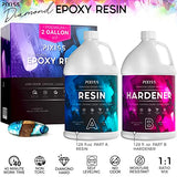 Epoxy Resin Crystal Clear Casting Resin for Epoxy and Resin Art | Pixiss Brand Easy Mix 2 Gallon Kit | Supplies for Tumblers, Jewelry Resin, Molds, Pixiss