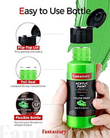 Fantastory Acrylic Paint Set, 24 Classic Colors(2oz/60ml), Professional Craft Paint, Art Supplies Kit for Adults & Kids, Halloween Pumpkin Fantastory