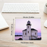 30 pcs Mouse Pad Sublimation Blanks for Heat Press Printing, Rubber Crafts Sublimation Blank Mousepad White 24x20x0.2cm OKBA