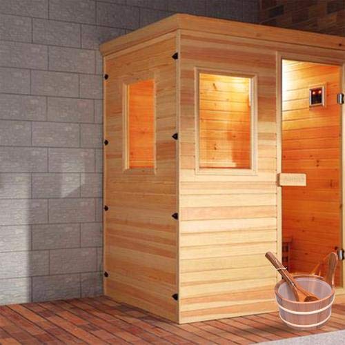 Astarama Sauna Bucket and Ladle, Handmade Cedar Wooden Hot Tub Barrel Sauna Natural Sauna Spa Accessory Bath Accessories Supplies Astarama