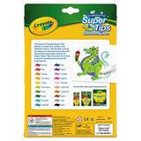Crayola 588106 Washable Super Tips Markers, Assorted, 20/Set Crayola