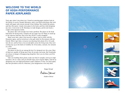High-Performance Paper Airplanes Kit: 10 Pre-cut, Easy-to-Assemble Models: Kit with Pop-Out Cards, Paper Airplanes Book, & Catapult Launcher: Great Tuttle Publishing