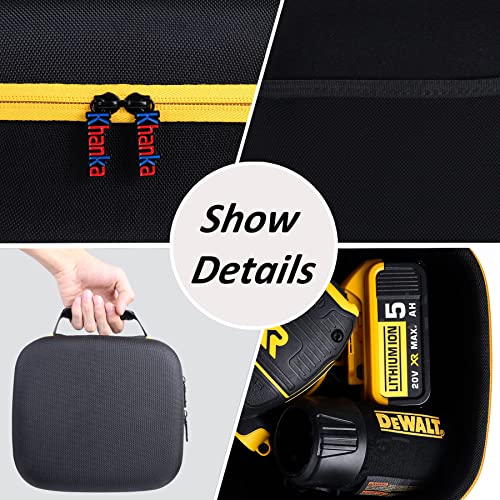 Khanka Hard Travel Case Compatible with DEWALT 20V MAX Orbital Sander (DCW210B), Case Only khanka