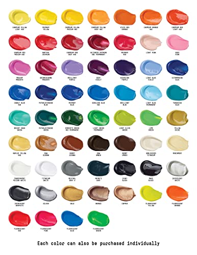 LIQUITEX Basics Acrylic Paint, Set of 60 Colours, 60 x 22ml Liquitex