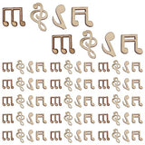 Operitacx 150pcs Wooden Crafts Unfinished Wood Music Notes Tiny Music Note Charms Note Cutout Wooden Music Note to Paint Unfinished Wooden Cutouts Operitacx