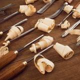 IMOTECHOM 12-Pieces Woodworking Wood Carving Tools Chisel Set with Wooden Box, Razor Sharp CR-V 60 Steel Blades IMOTECHOM