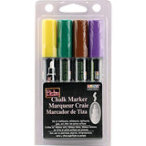 Uchida 480-4D Marvy Broad Point Tip Bright Bistro Chalk Marker Set, Assorted UCHIDA