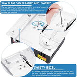 MXBAOHENG Mini Table Saw S3 Portable Precision Craft Table Saw, 1/2" Adjustable Cut Depth, Seven Speed Adjustable Power Supply, Small Hobby Table Saw MXBAOHENG