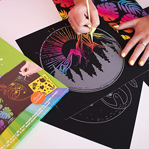 Art 101 USA Crafts 3 Pack Scratch Art Kit with 33 Pieces, Multi Art 101 USA