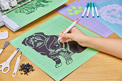 Craft World Lightgrip Cutting Mat for Cricut Maker 3/Maker/Explore 3/Air 2/Air/One(12x12 Inch, 3 Pieces), Reuseable Cutting Mats for Crafts Blue - WoodArtSupply