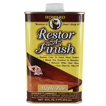 Howard Products RF2016 RF3016 Restor-A-Finish, 16 oz, Maple-Pine - WoodArtSupply