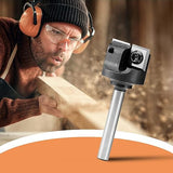 Genmitsu CNC Spoilboard Surfacing Router Bit 1/4" Shank, Slab Flattening Router Bit with 1" Cutting Diameter, 2 Flutes Insert Carbide Wood Planer Genmitsu