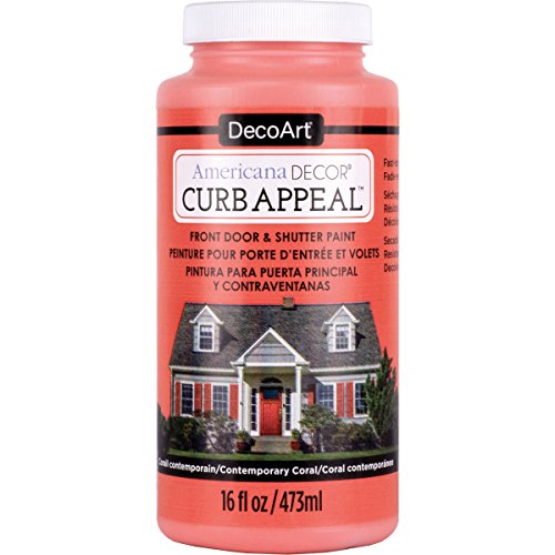 Decoart Curb Appeal 16oz C Coral Americana Decor CurbAppeal16oz, 16 Fl Oz (Pack of 1), Wood - WoodArtSupply