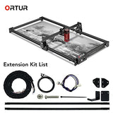 ORTUR Laser Engraver Area Expansion Kit, Extension Kit for ORTUR Laser Master 2 S2 Laser Engraver, Engraving Area is Expanded to 390 * 800mm(15.35 x Ortur
