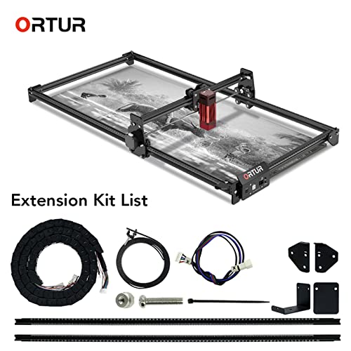 ORTUR Laser Engraver Area Expansion Kit, Extension Kit for ORTUR Laser Master 2 S2 Laser Engraver, Engraving Area is Expanded to 390 * 800mm(15.35 x - WoodArtSupply