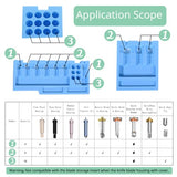 Duryeo Blade Storage Insert for Cricut Maker 3 & Maker, Blades Tray, Drawer Blade Housing and Quickswap Tip Accessories Organizer (Blue,Blades and Duryeo