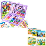 Art Set & 4 Pack Wooden Dinosaur Puzzles for Kids VigorFun