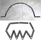 Multi Angle Measuring Ruler, 12-Sides Ruler Hole Locator Aluminum Alloy Universal Multi Angle Measuring Ruler Protractors, Adjustable Floor Tile Zeromall