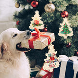 Large Size 7inch Wooden Christmas Ornaments to Paint 10PCS, DIY Blank Unfinished Wood Ornament for Crafts Hanging Decorations, Beige Christmas Tree Sophena