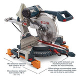 BORA Portamate Heavy Duty Folding Miter Saw Stand with Wheel Kit and Adjustable Pedestal Roller, Heavy Duty Pro Workstand with Additional Outfeed Bora