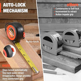 ValueMax Tape Measure 16FT, 6 Pack Tape Measure Retractable, Easy Read Measuring Tape, Auto-Lock Measurement Tape for Construction, Contractor, ValueMax