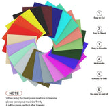 SPECUT XINPOCUT infusible Transfer Ink Sheets(21pcs/Set, 12''x12'') - Solid Color Paper Sublimation for Cricut Mug Press, Silhouette Cameo or Heat SPECUT