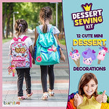 12 Pre-Cut Mini Treats Dessert Fun Kids Sewing Kit for Kids Ages 8-12 Children Beginners Sewing kit kid crafts Make Your Own Felt Pillow Plush Craft CRAFTILOO