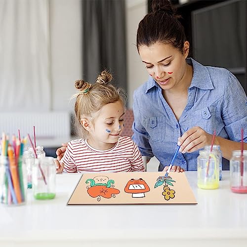 12 Pack MDF Wood Board for Crafts 12x12x1/8 Inch-3 mm Thick Medium Density Fiberboard Unfinished Wood Art Boards Blank Wooden Blocks Chipboard Panels FOBSME