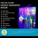Glow in The Dark Pigment Powder - Neutral and Fluorescent Color for Art Painting, Fine Art, Nail Art Paint, and DIY Crafts - Non-Toxic, Long Lasting Art 'N Glow