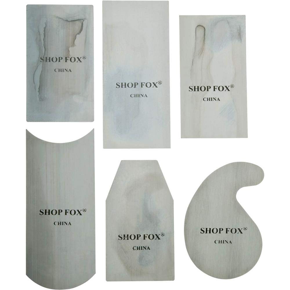 Shop Fox D3294 Scraper Set, 6-Piece, White Shop Fox