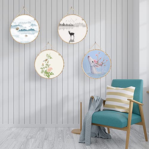 Sancodee 8 Pcs Large Unfinished Wood Slices, 7-8 Inches Wood Slabs for Centerpieces Natural Wooden Circle, DIY Wood Centerpieces for Tables Wedding Sancodee