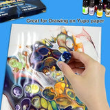 Alcohol Ink Set - 28 Bottles Vivid Colors High Concentration Metallic Alcohol Paint Resin Dye, Safe Fast Drying Effect, Alcohol Ink for Epoxy Resin, Roizefar
