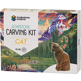 STUDIOSTONE CREATIVE DIY Arts & Crafts Carving Kit Kids Adults Cat Sculpture Soapstone STUDIOSTONE CREATIVE