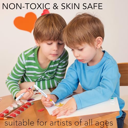 CHROMATEK Acrylic Paint Pens for Rock Painting, Ceramic, Glass, Wood. 48 Vibrant Opaque Colors. Medium Tip. Waterproof. Quick Drying. Never Fade. CHROMATEK