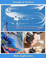 Nicpro White Large Acrylic Paint Set (69 oz, 2040 ml) Rich Art Painting Supplies Non Toxic for Multi Surface, Canvas, Wood, Leather, Fabric Stone Nicpro