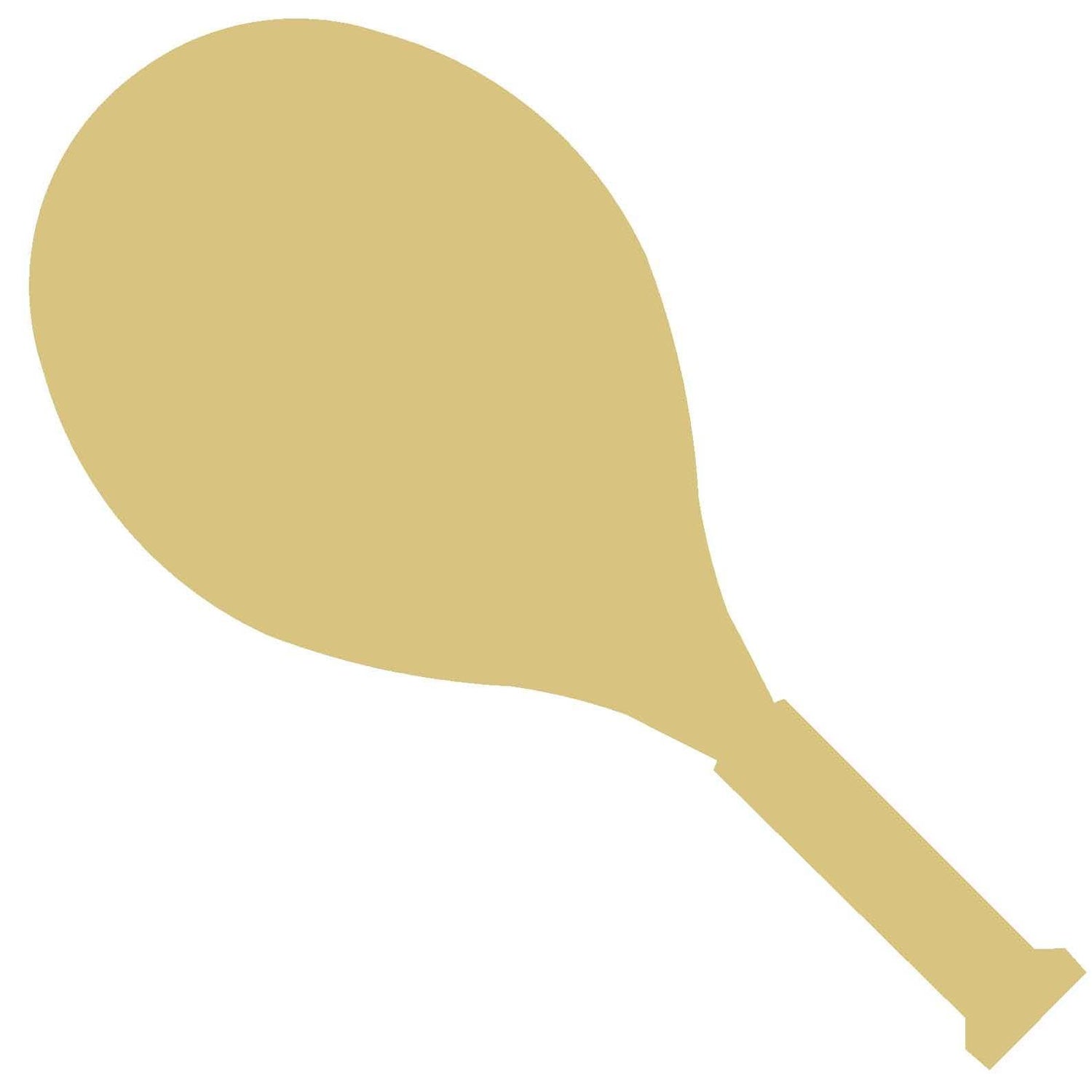 Tennis Racket Cutout Unfinished Wood Sports Decor Tennis Decor Locker Room MDF Shaped Canvas Style 1 Diverse Woodworking