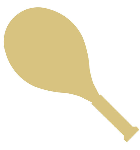 Tennis Racket Cutout Unfinished Wood Sports Decor Tennis Decor Locker Room MDF Shaped Canvas Style 1 Diverse Woodworking