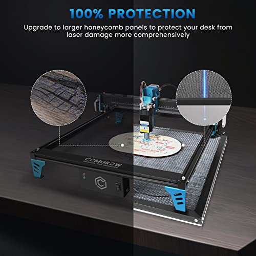 Comgrow Honeycomb Laser Bed 23.62x23.23x1.06 Inch,for Co2 Diode Laser Cutter and Engraver Machine, Honeycomb Working Table with Aluminum Plate,Laser - WoodArtSupply