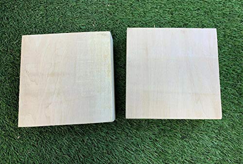 Set of 6 Basswood Bowl Blanks for Turning, Measuring 4 x 4 x 2 Inches, Suitable Carving/Whittling Block