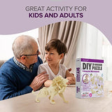 Hands Craft DIY 3D Wooden Puzzle – 6 Assorted Wild Animals Bundle Pack Set Brain Teaser Puzzles Educational STEM Toy Adults and Kids to Build Safe Hands Craft