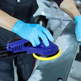 Electric Random Orbital Sander 350W Brushless Motor 3/16 in Orbit, 110V 6-Inch 10000 RPM Variable Speed Tool for Metal Fabrication, Woodworking Walls Hueborly