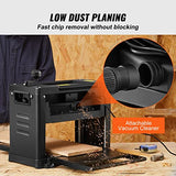 VEVOR Thickness Planer, Two-Blade, 13" Width Worktable Benchtop Planer, 15-Amp 1800W Powerful Motor, 12" Extended Infeeding Table, Low Noise for both VEVOR