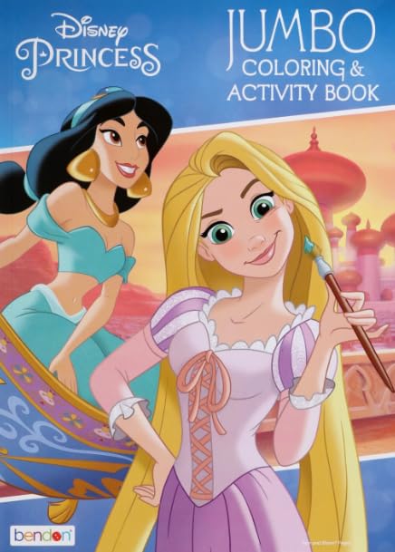 Disney Princess Coloring Book Set for Kids - Bundle with Activities, Stickers, and Games Featuring Disney Princesses Cinderella, Rapunzel, Ariel, - WoodArtSupply