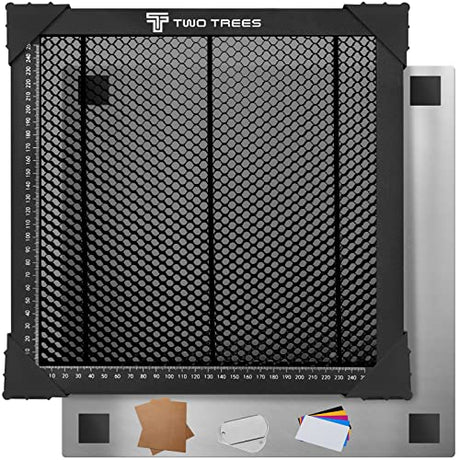 300 * 300mm Honeycomb Laser Bed Honeycomb Working Table Laser Honeycomb for CO2 or Laser Engraver Cutting Machine with Aluminum Plate with Engraving Usongshine