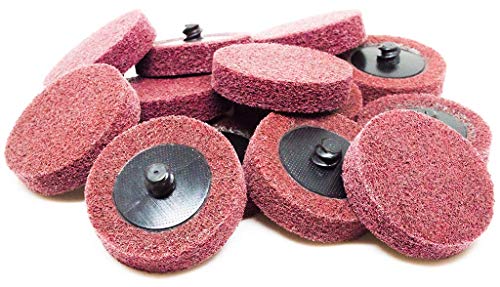 Benchmark Abrasives 2" Quick Change A/O Non-Woven Surface Preparation Wheels for Sanding Polishing Paint Removal with Male R-Type Backing, Use with Benchmark Abrasives