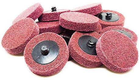 Benchmark Abrasives 2" Quick Change A/O Non-Woven Surface Preparation Wheels for Sanding Polishing Paint Removal with Male R-Type Backing, Use with Benchmark Abrasives