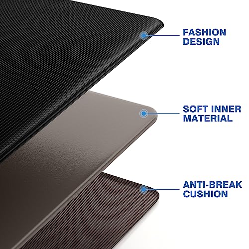 StepRite Kitchen Mats, 2PCS Kitchen Rugs, Cushioned Anti Fatigue Kitchen Mats for Floor, Non-Slip Standing Desk Mat, Waterproof Kitchen Rug Set for StepRite