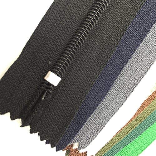 Zippers, DOITEM 72 pcs Zippers for Sewing 6 Inch 10 Inch 14 Inch Multicolor Nylon Coil Zippers for Sewing and Crafts 24 Colors DOITEM