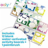 Ooly Water Amaze -Includes 12 Reveal Boards & Brush, Reusable Water Reveal Pads for Kids, Water Coloring Books for Toddlers, Paint with Water Books Ooly